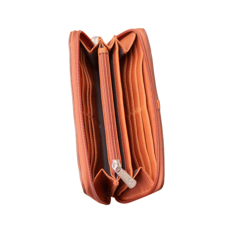 Pénélope - Portefeuille Vittoria cognac | - Ohlala