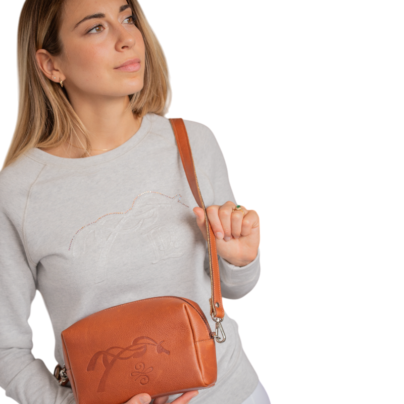 Pénélope - Sac Laly Gold cognac | - Ohlala