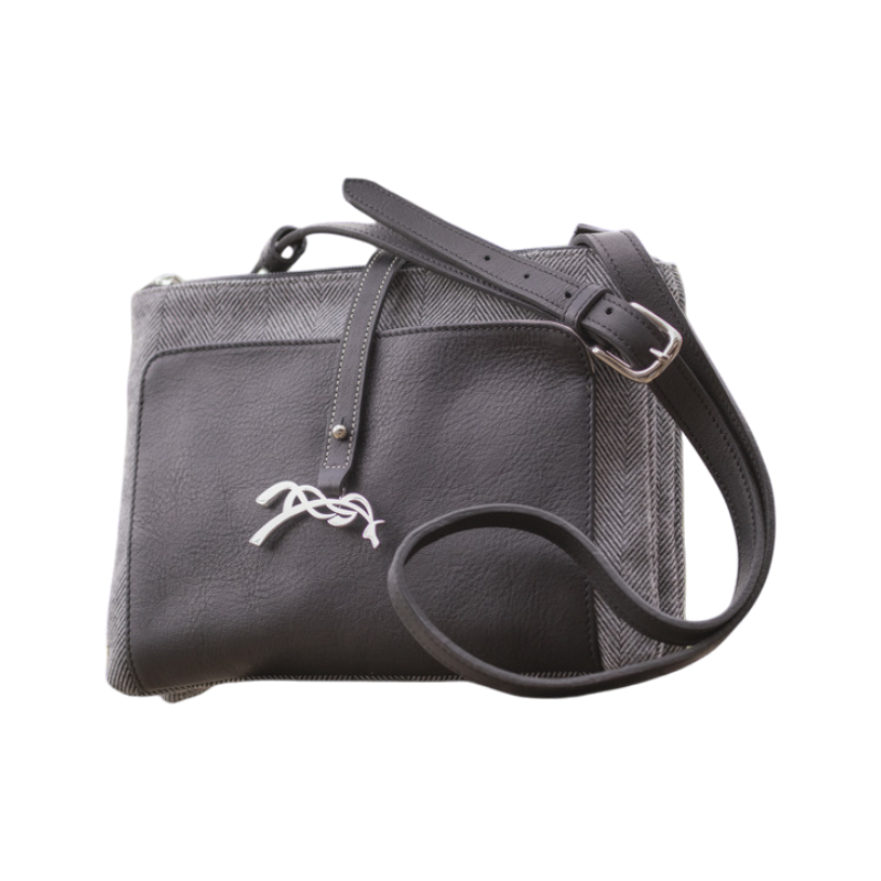 Pénélope - Sac Pablito grand modèle Chevron noir | - Ohlala