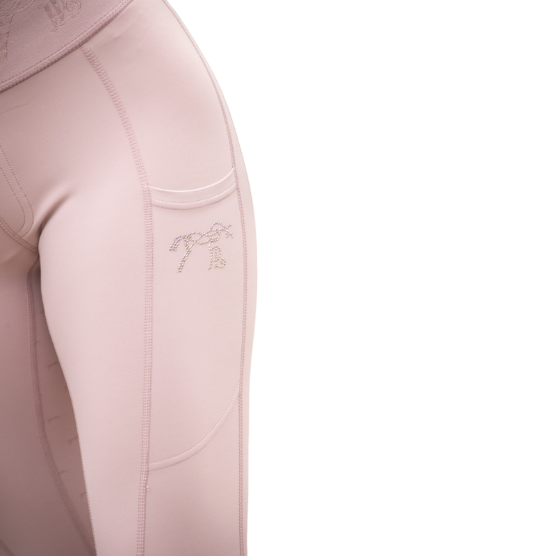 Pénélope Store - Legging d'équitation femme Delphe pull-on rose poudré | - Ohlala