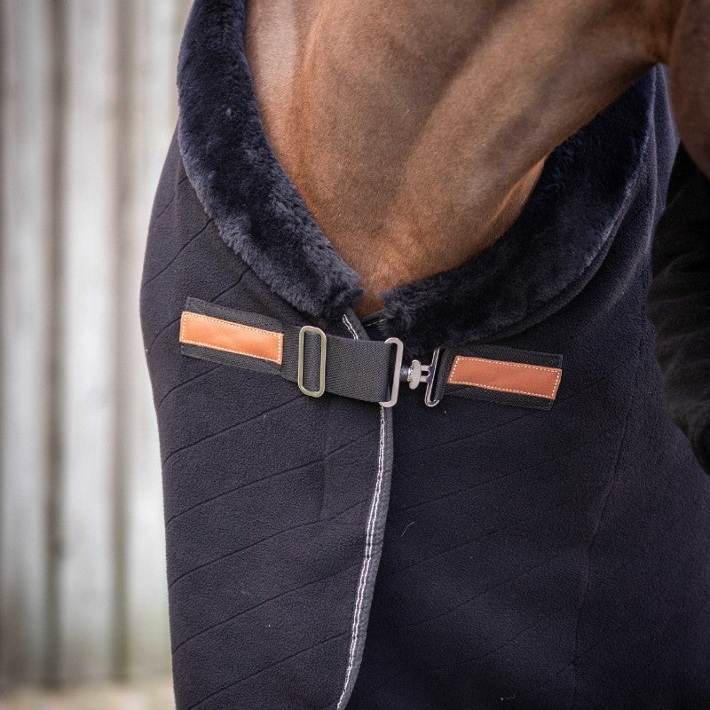 Paddock Sports - Couverture polaire Diagonal noir | - Ohlala