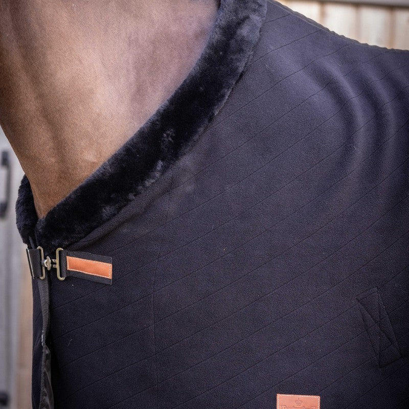 Paddock Sports - Couverture polaire Diagonal noir | - Ohlala