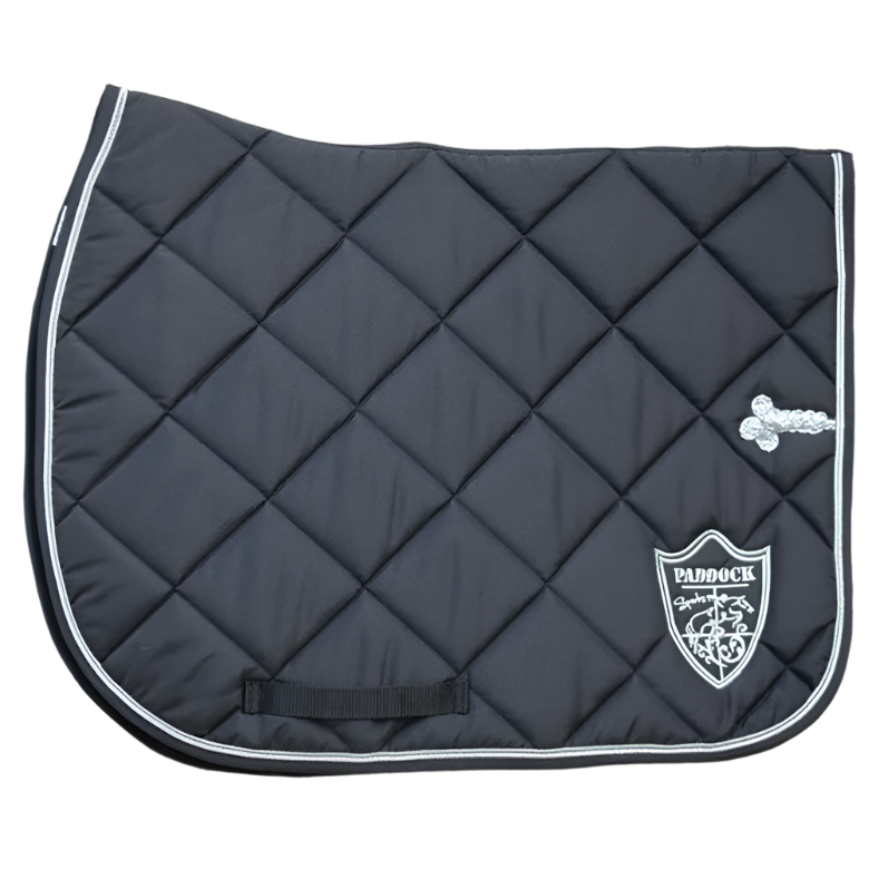 Paddock Sports - Tapis de dressage prems écusson noir | - Ohlala