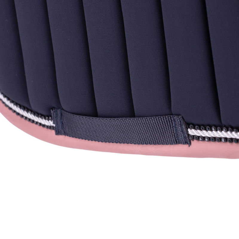 Paddock Sports - Tapis de selle Verticali marine/rose | - Ohlala