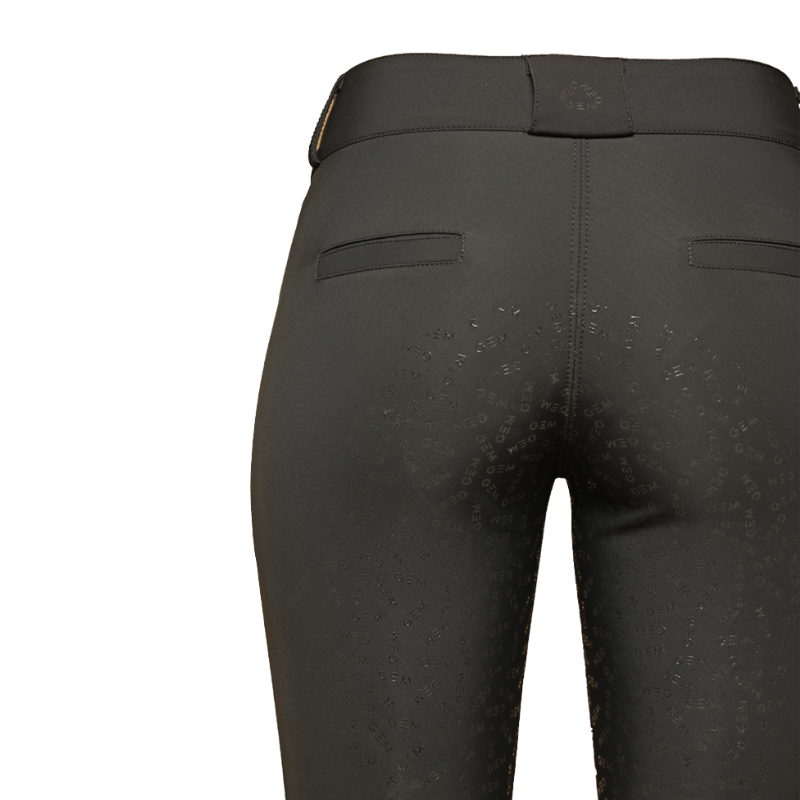 GEM - Pantalon d'équitation femme John full grip noir | - Ohlala