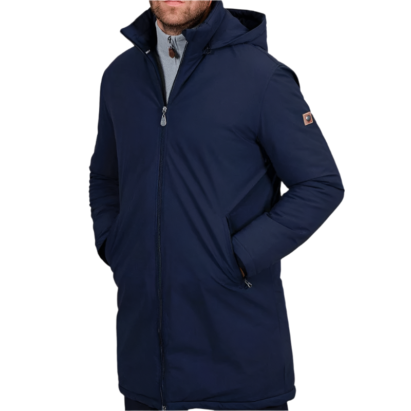 Harcour - Parka longue homme Robertol marine | - Ohlala