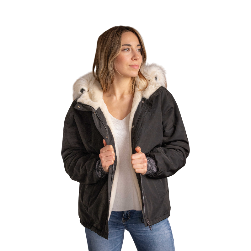 Pénélope - Blouson femme Aiko noir | - Ohlala