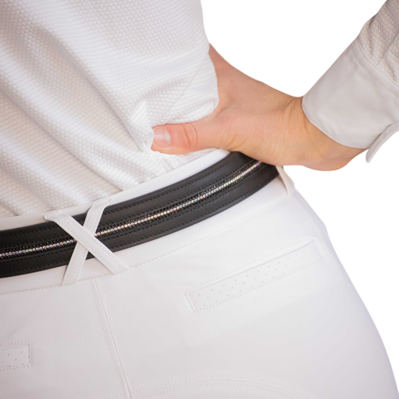 Pénélope - Ceinture signature Strass noir | - Ohlala