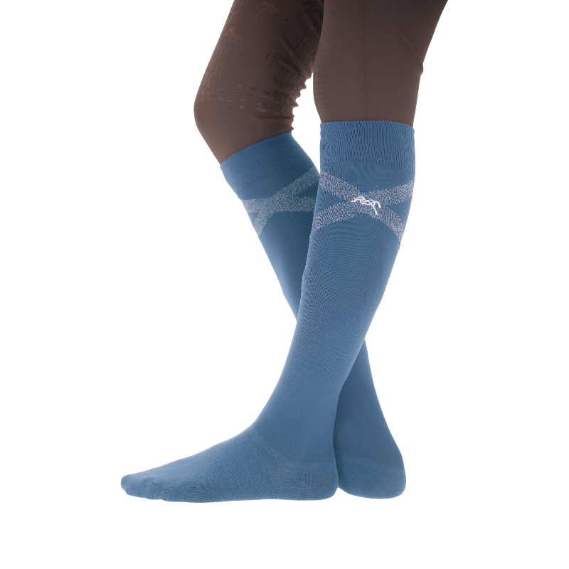 Pénélope - Chaussettes d'équitation Gummy bering sea | - Ohlala