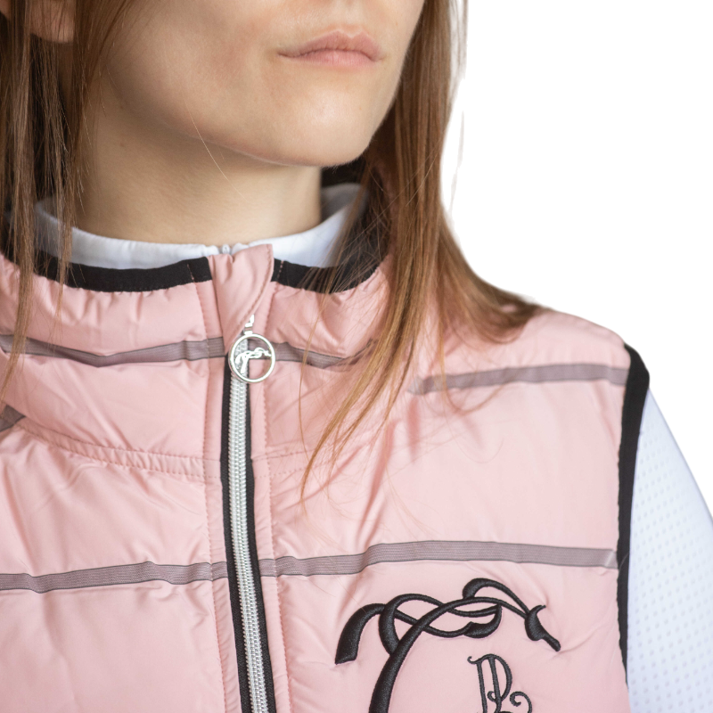 Pénélope - Doudoune sans manches femme Anouck rose poudré | - Ohlala