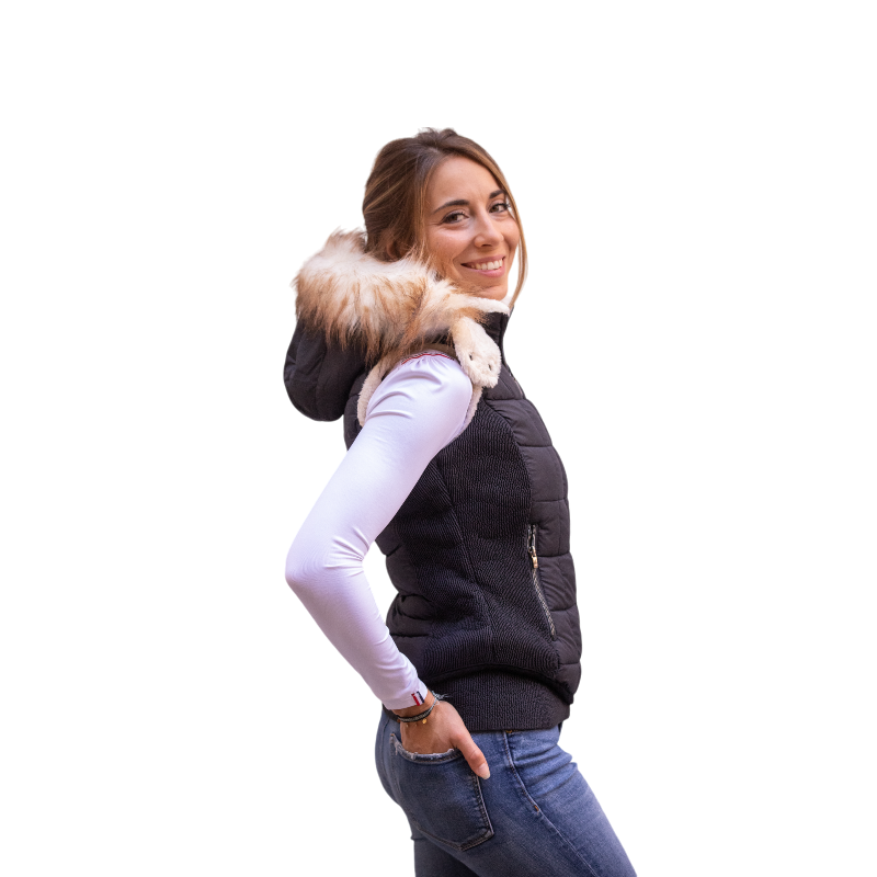 Pénélope - Doudoune sans manches femme Newroge noir | - Ohlala