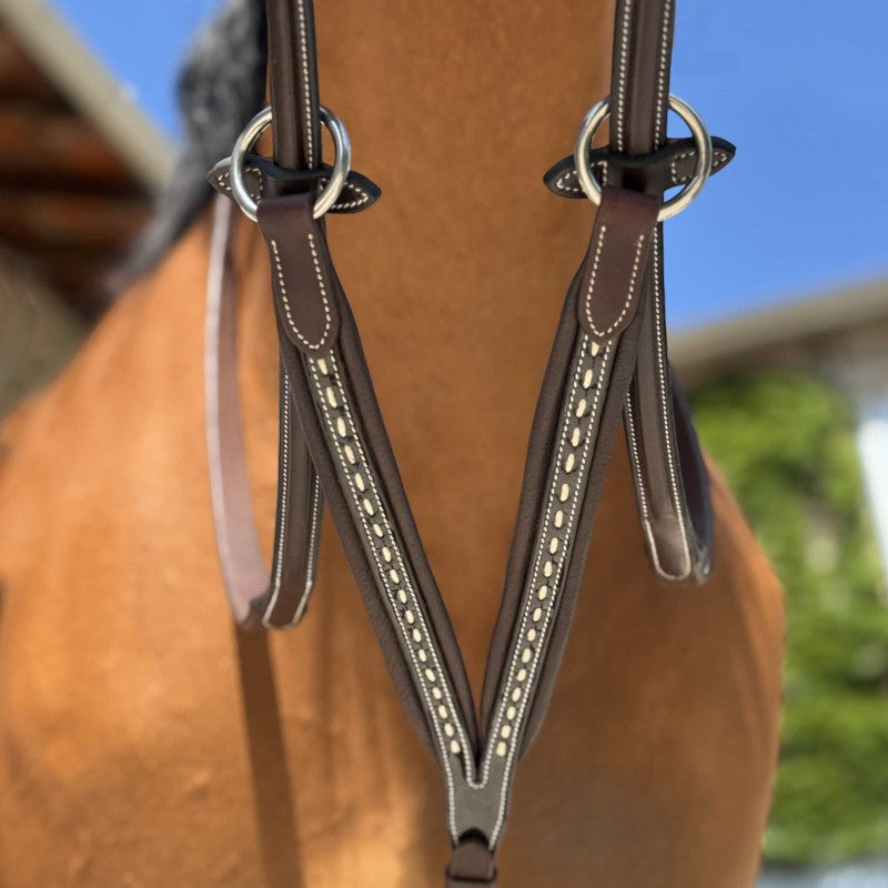 Pénélope - Flèche de martingale Point sellier havane | - Ohlala