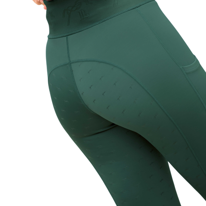 Pénélope - Legging d'équitation femme Delphe pull-on vert foncé | - Ohlala