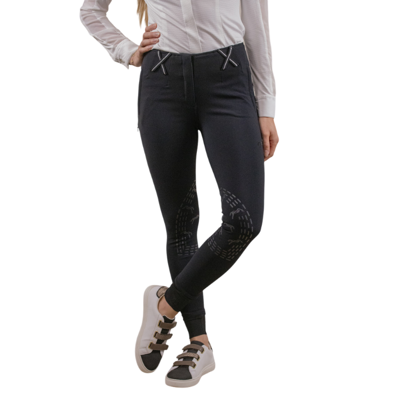Pénélope - Pantalon d'équitation femme Zuri noir | - Ohlala