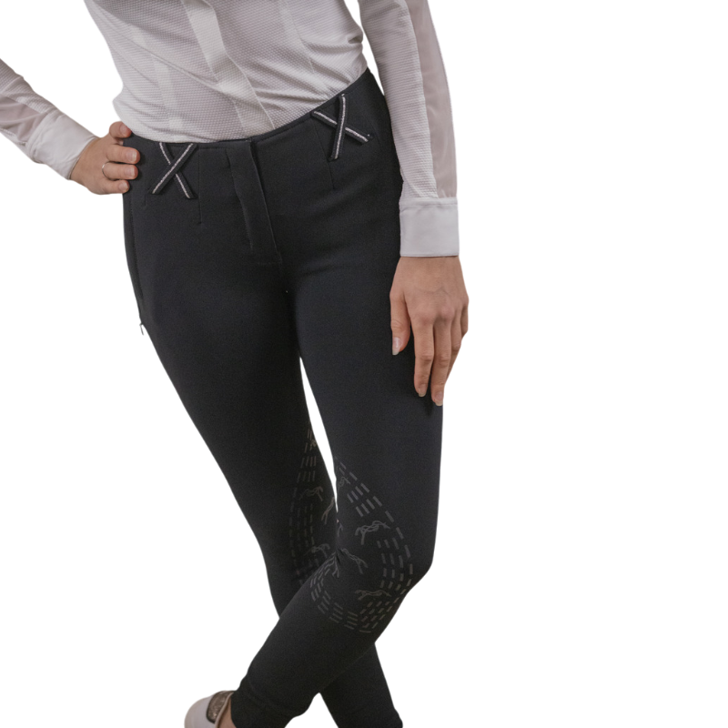 Pénélope - Pantalon d'équitation femme Zuri noir | - Ohlala