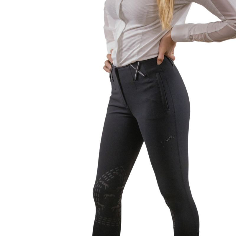 Pénélope - Pantalon d'équitation femme Zuri noir | - Ohlala