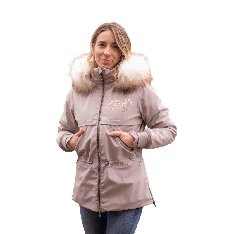 Pénélope - Parka femme Steppy taupe | - Ohlala
