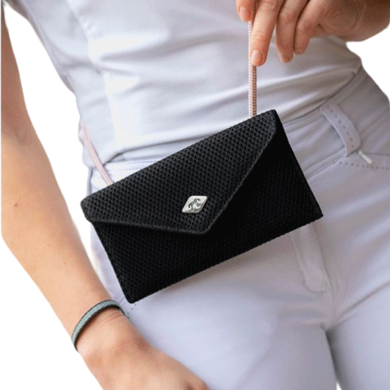 Pénélope - Pochette pour téléphone Pocket mesh noir | - Ohlala