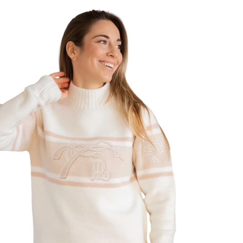 Pénélope - Pull col montant femme Noris beige | - Ohlala