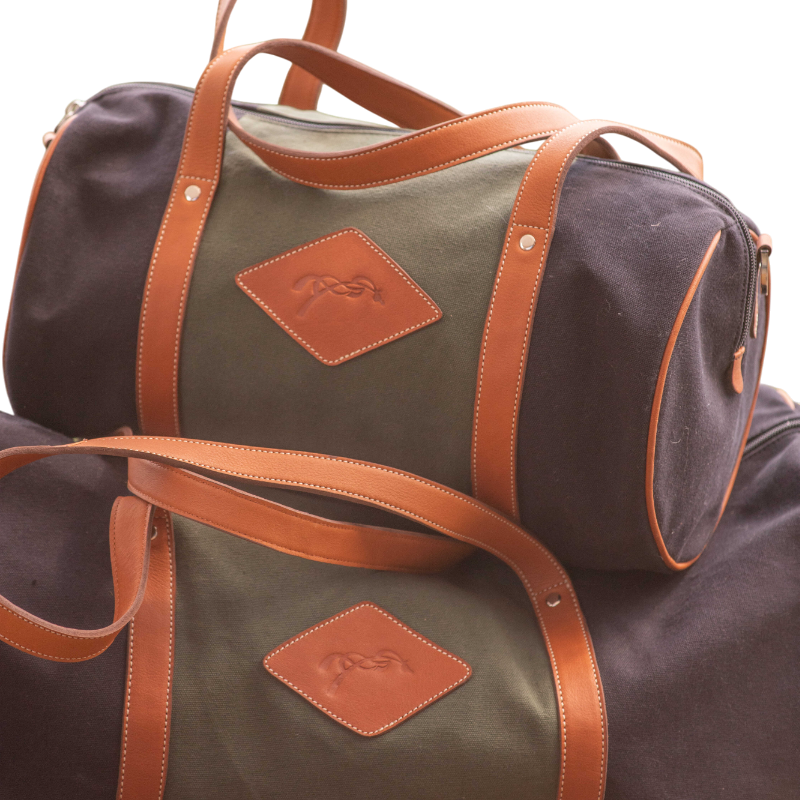 Pénélope - Sac Canvas Bowl vert/ noir | - Ohlala