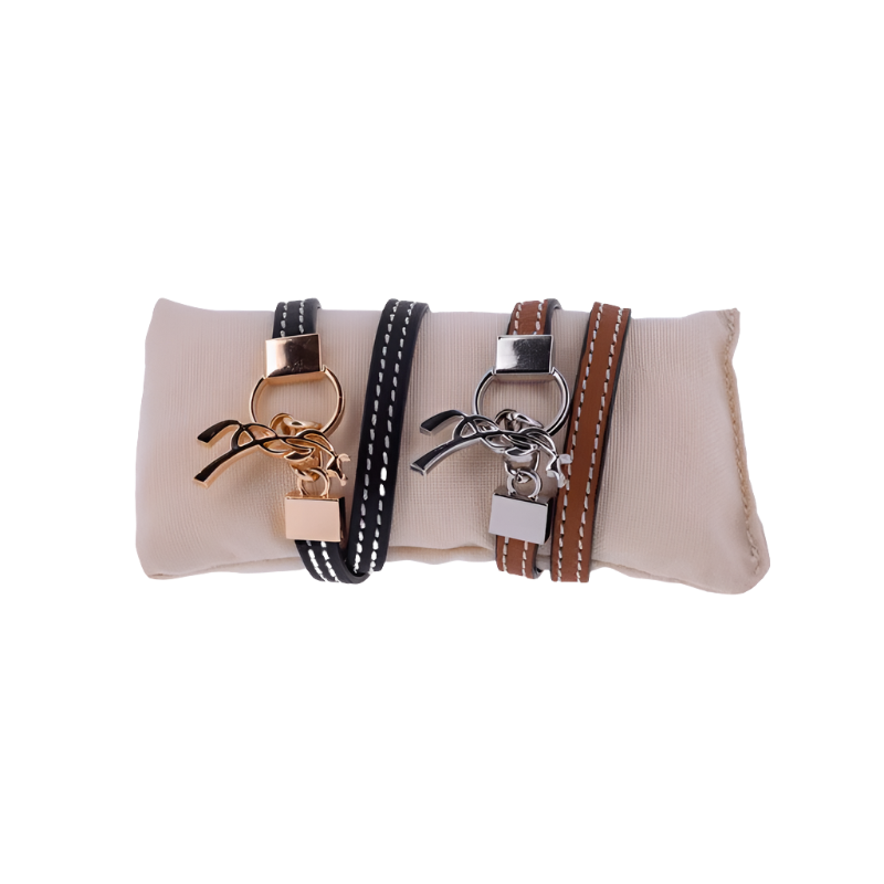 Pénélope - Bracelet Signature cognac | - Ohlala