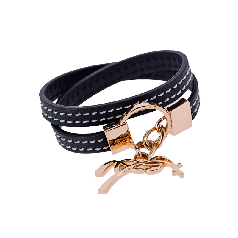 Pénélope - Bracelet Signature noir | - Ohlala