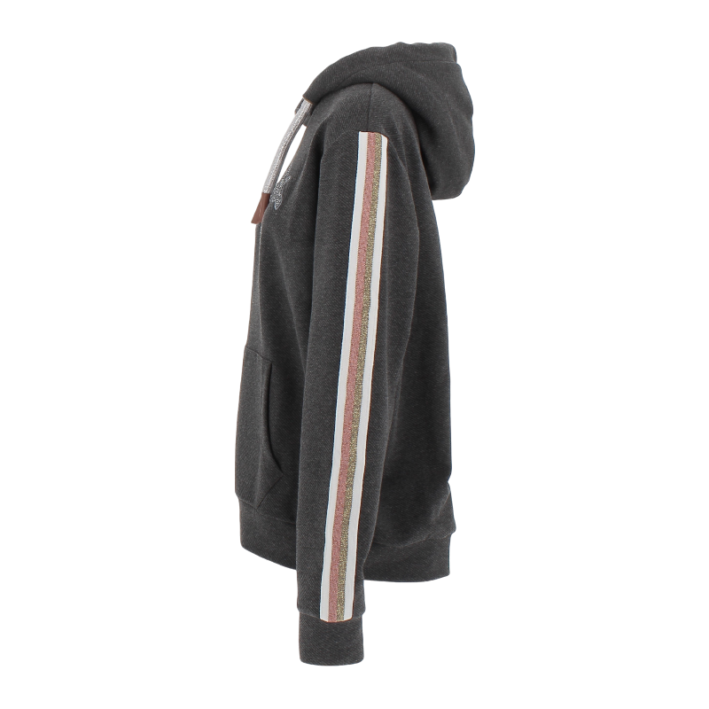 Pénélope - Sweat à capuche Kathya gris foncé | - Ohlala