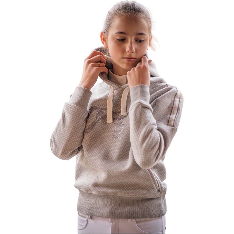 Pénélope - Sweatshirt à capuche manches longues junior Chilly gris | - Ohlala