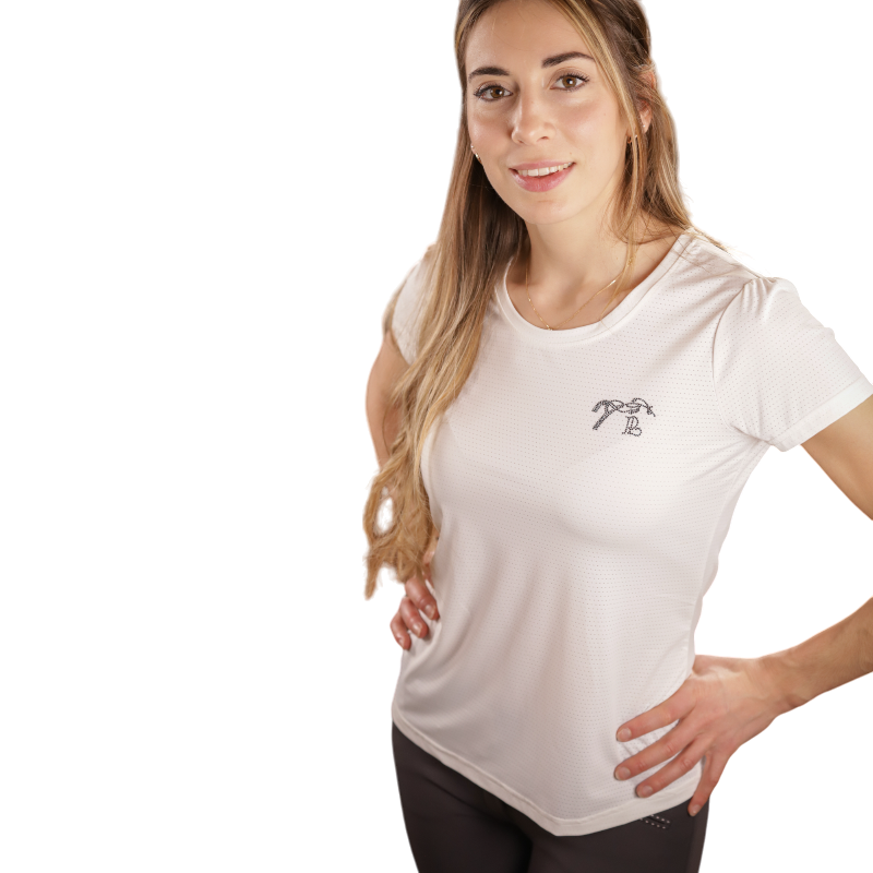 Pénélope - T-shirt manches courtes femme Techty écru | - Ohlala