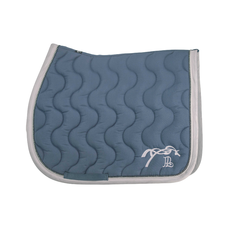 Pénélope - Tapis de selle Diamant bering sea/ blanc | - Ohlala