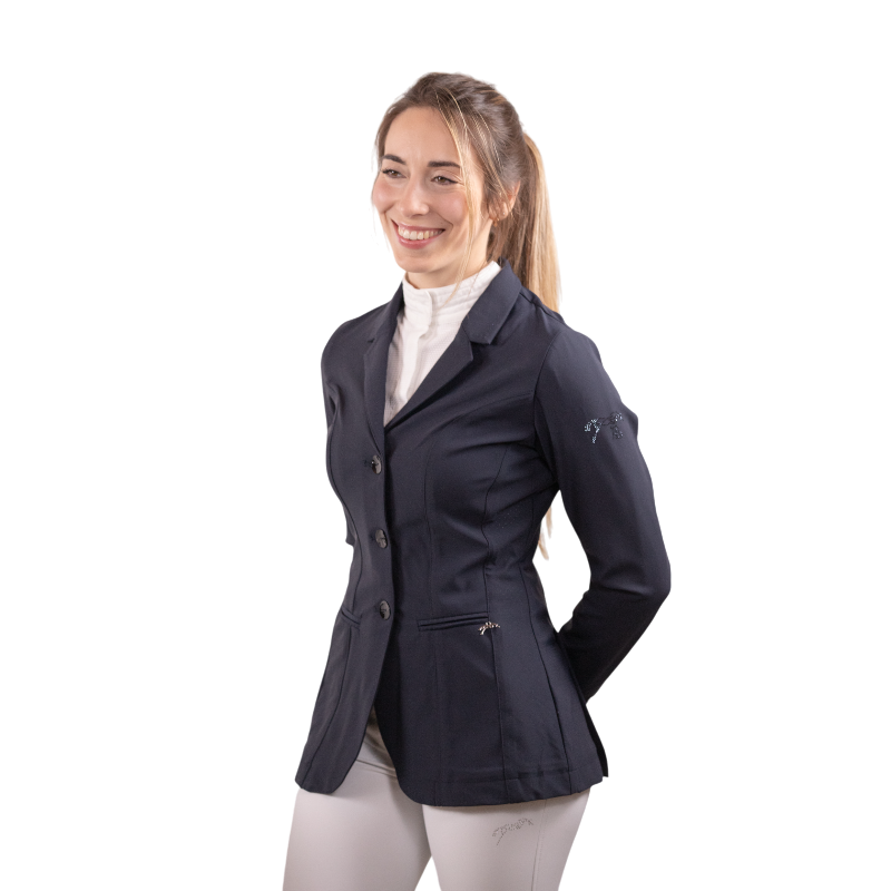 Pénélope - Veste de concours femme Calista marine | - Ohlala