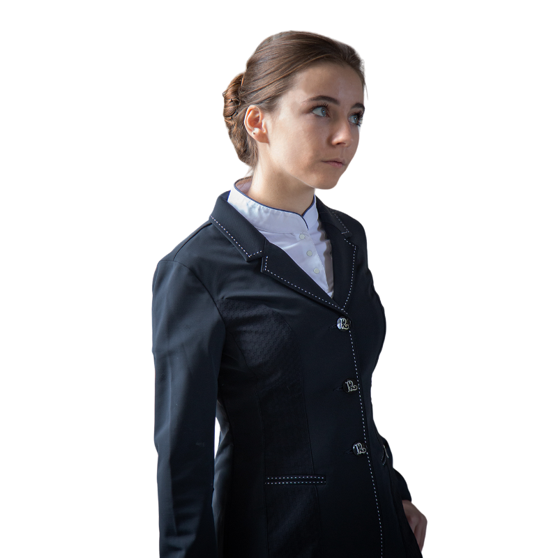 Pénélope - Veste de concours femme Paris Air soft noir | - Ohlala