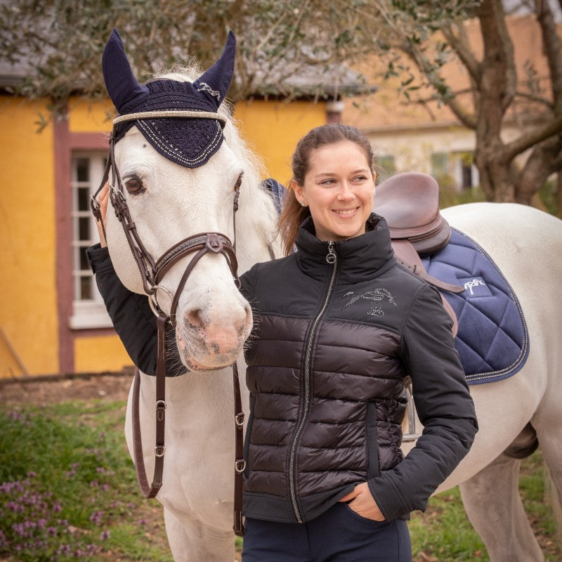 Pénélope - Veste femme Edelweiss noir | - Ohlala