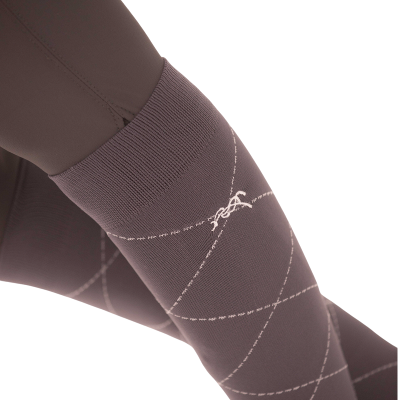 Pénélope - Chaussettes d'équitation Luxe gris (x2) | - Ohlala