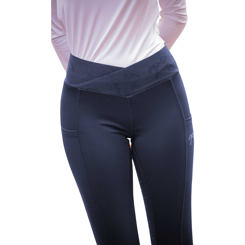 Pénélope - Legging d'équitation femme Anaé marine | - Ohlala