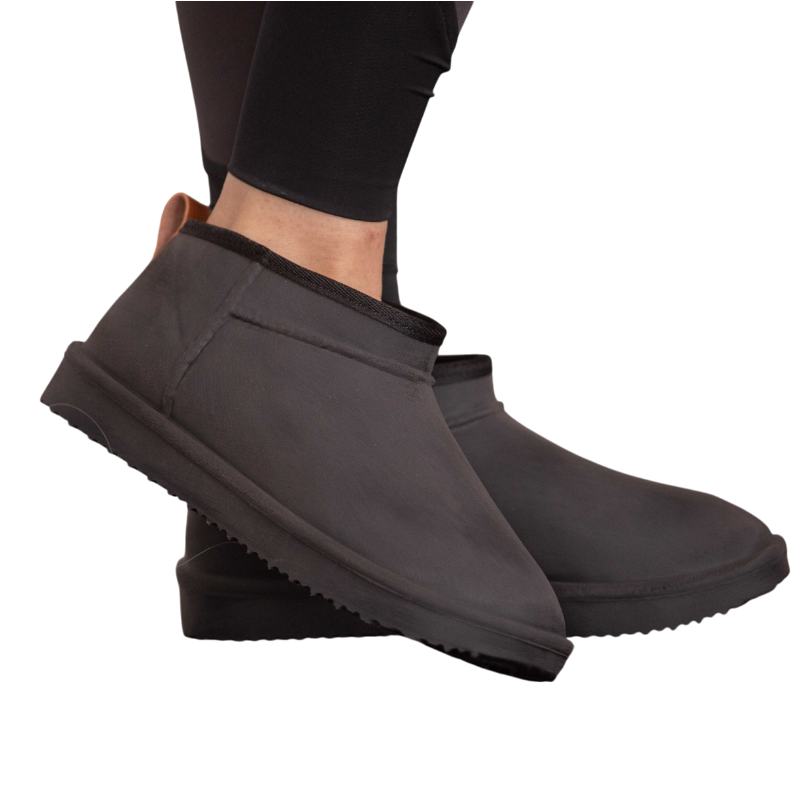 Pénélope - Mini-boots fourrées noir | - Ohlala