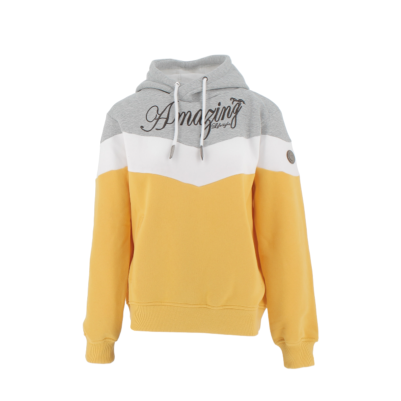 Pénélope - Sweat Artémis jaune/ blanc/ gris | - Ohlala