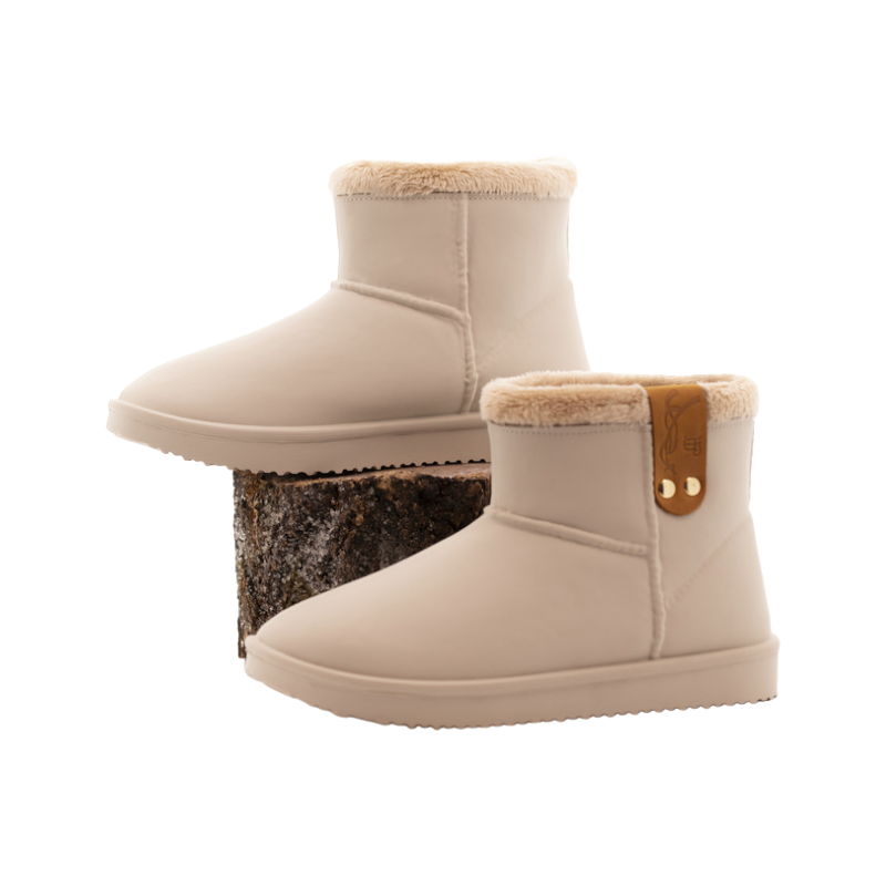 Pénélope - Boots fourrées gris glacier | - Ohlala