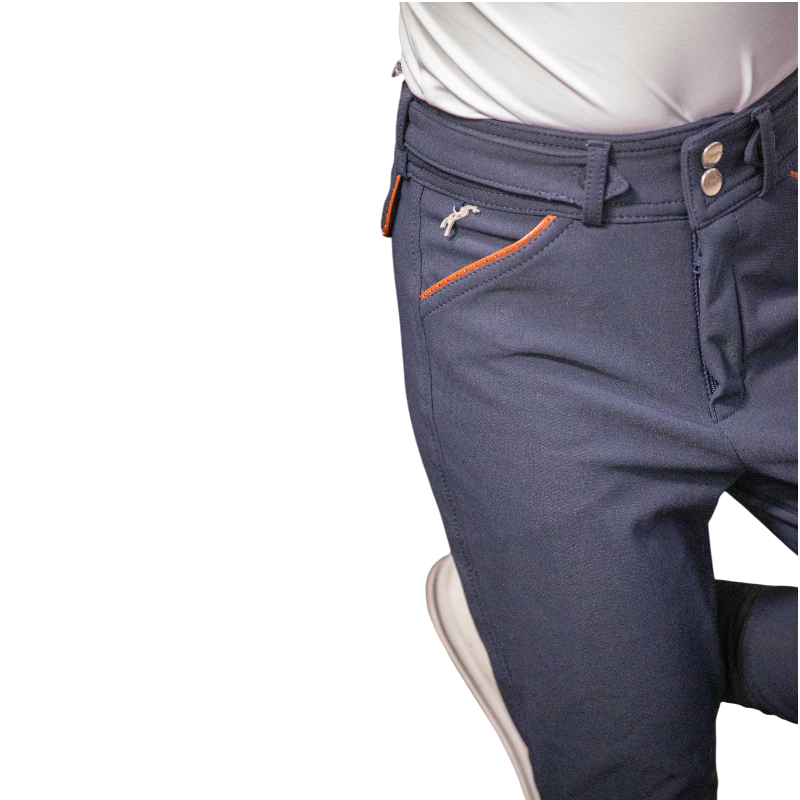Pénélope - Pantalon d'équitation fille Point Sellier myrtille | - Ohlala