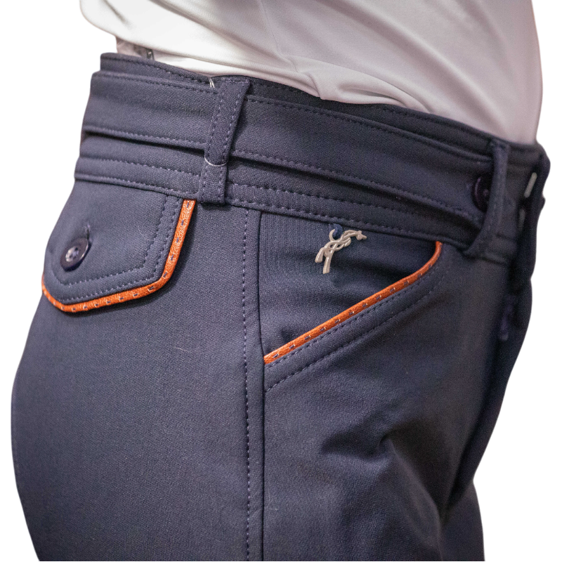 Pénélope - Pantalon d'équitation fille Point Sellier myrtille | - Ohlala