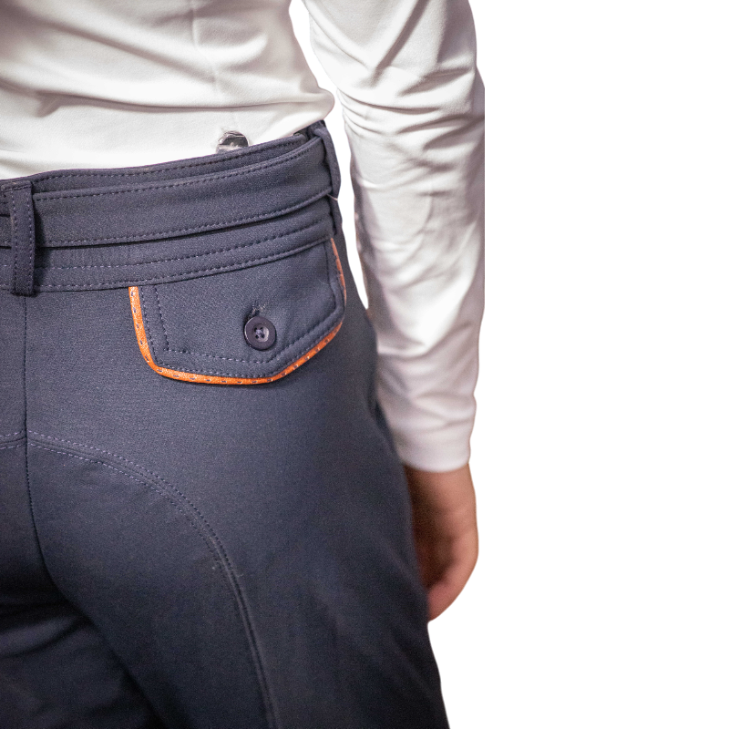 Pénélope - Pantalon d'équitation fille Point Sellier myrtille | - Ohlala