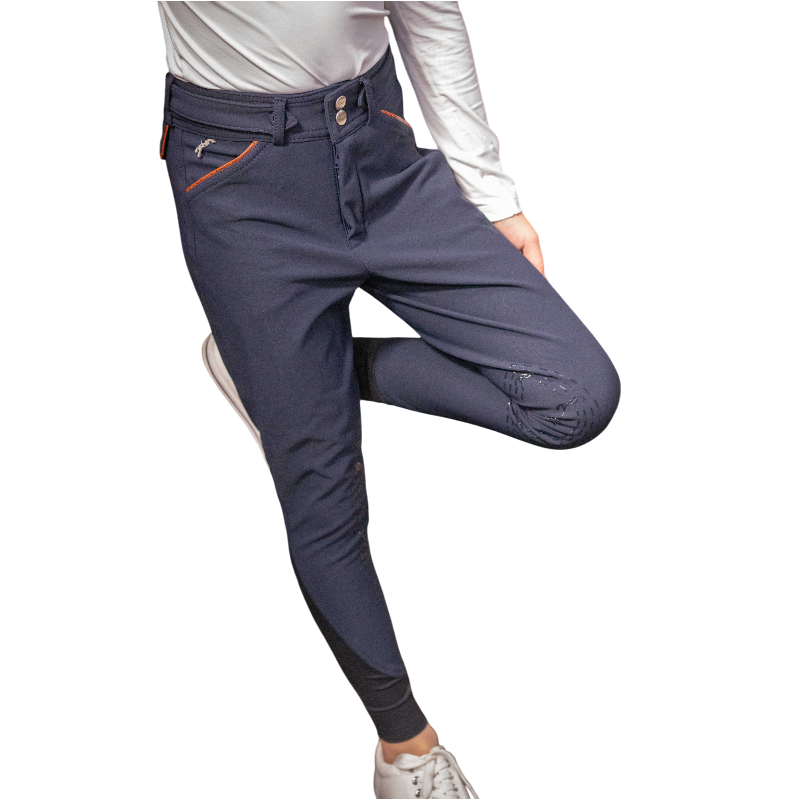 Pénélope - Pantalon d'équitation fille Point Sellier myrtille | - Ohlala