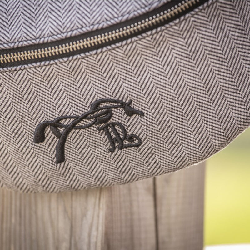 Pénélope - Sac banane Chevron noir | - Ohlala