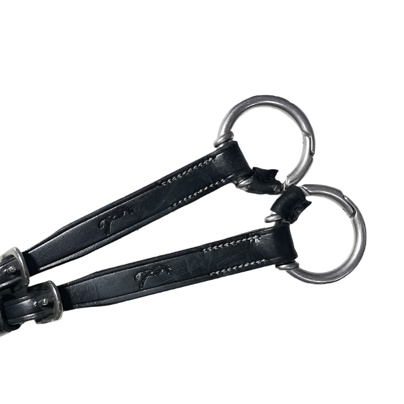 Pénélope - Fourche de martingale avec anneaux ouvrables noir | - Ohlala