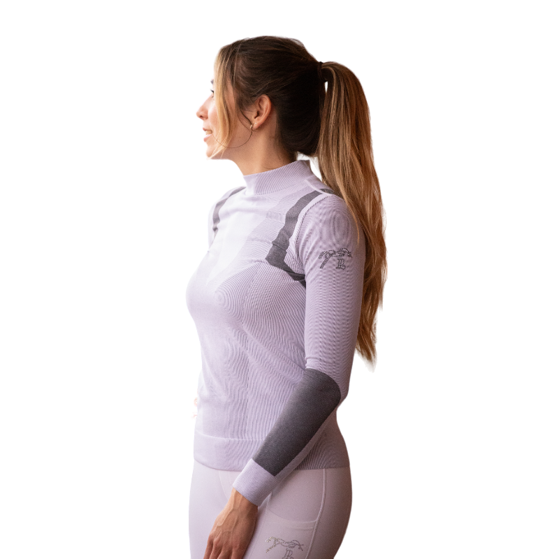 Pénélope - T-Shirt Warm Up manches longues gris | - Ohlala