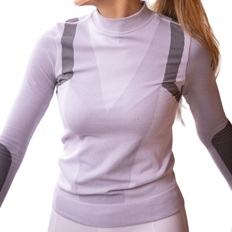 Pénélope - T-Shirt Warm Up manches longues gris | - Ohlala