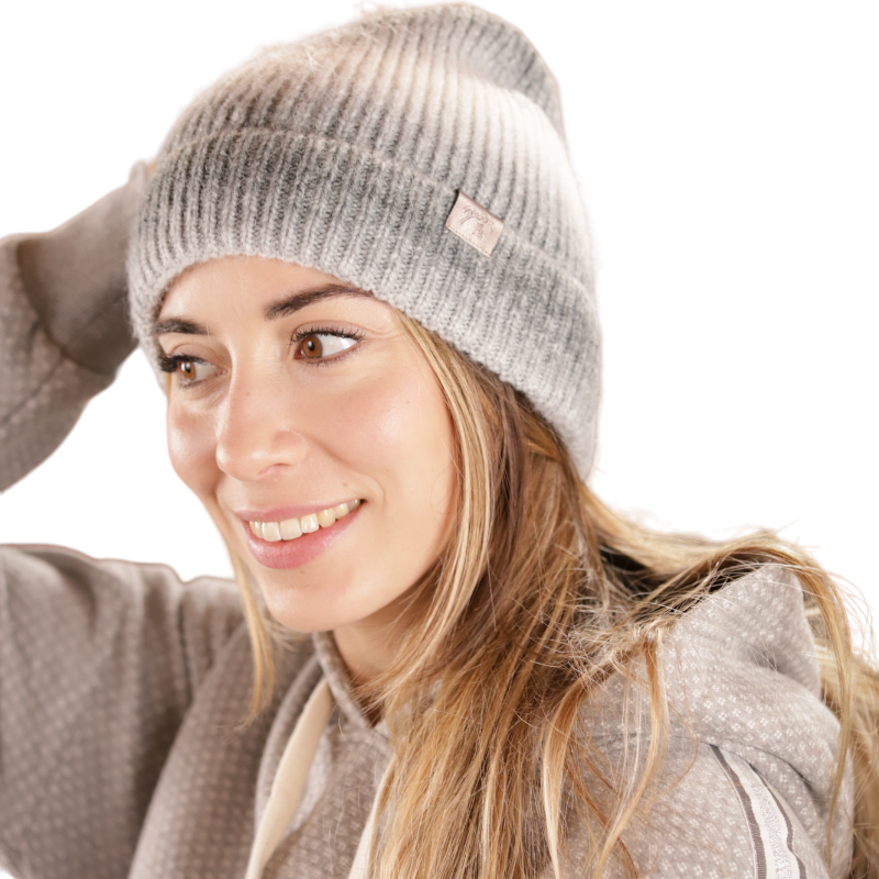 Pénélope - Bonnet Mila gris chiné | - Ohlala