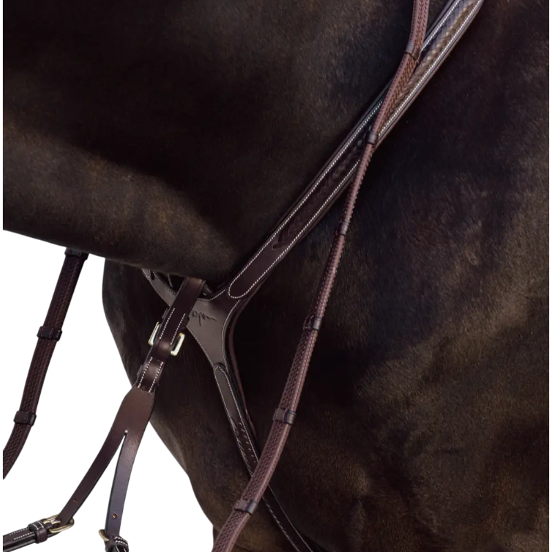 Dyon - Plastron à pont tressé D Collection brun | - Ohlala