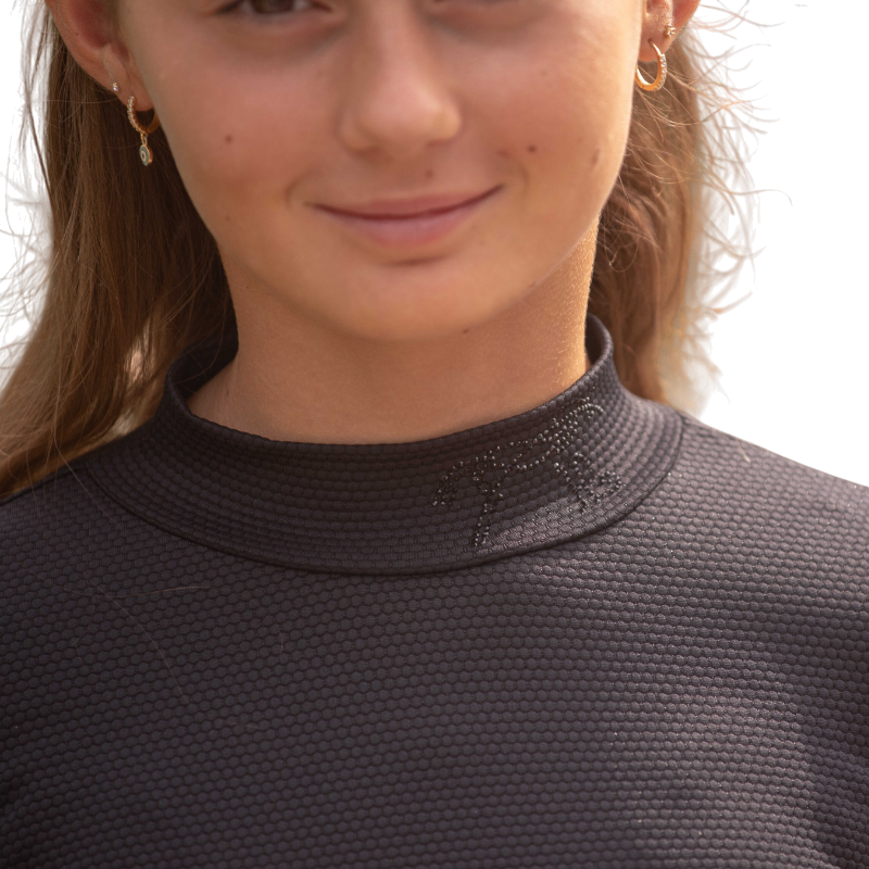 Eden by Pénélope - T-shirt manches longues enfant Tutty noir | - Ohlala