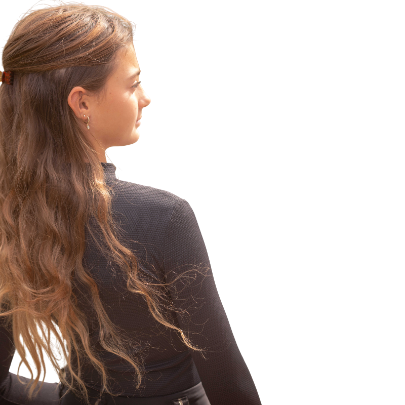 Eden by Pénélope - T-shirt manches longues enfant Tutty noir | - Ohlala